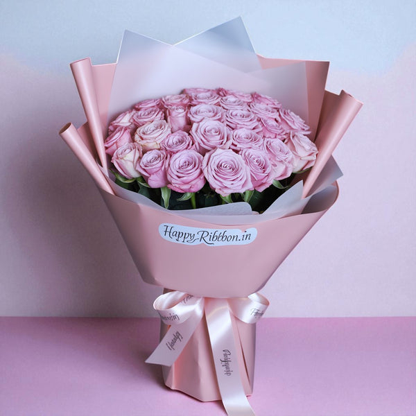20 Pink Roses Bouquet