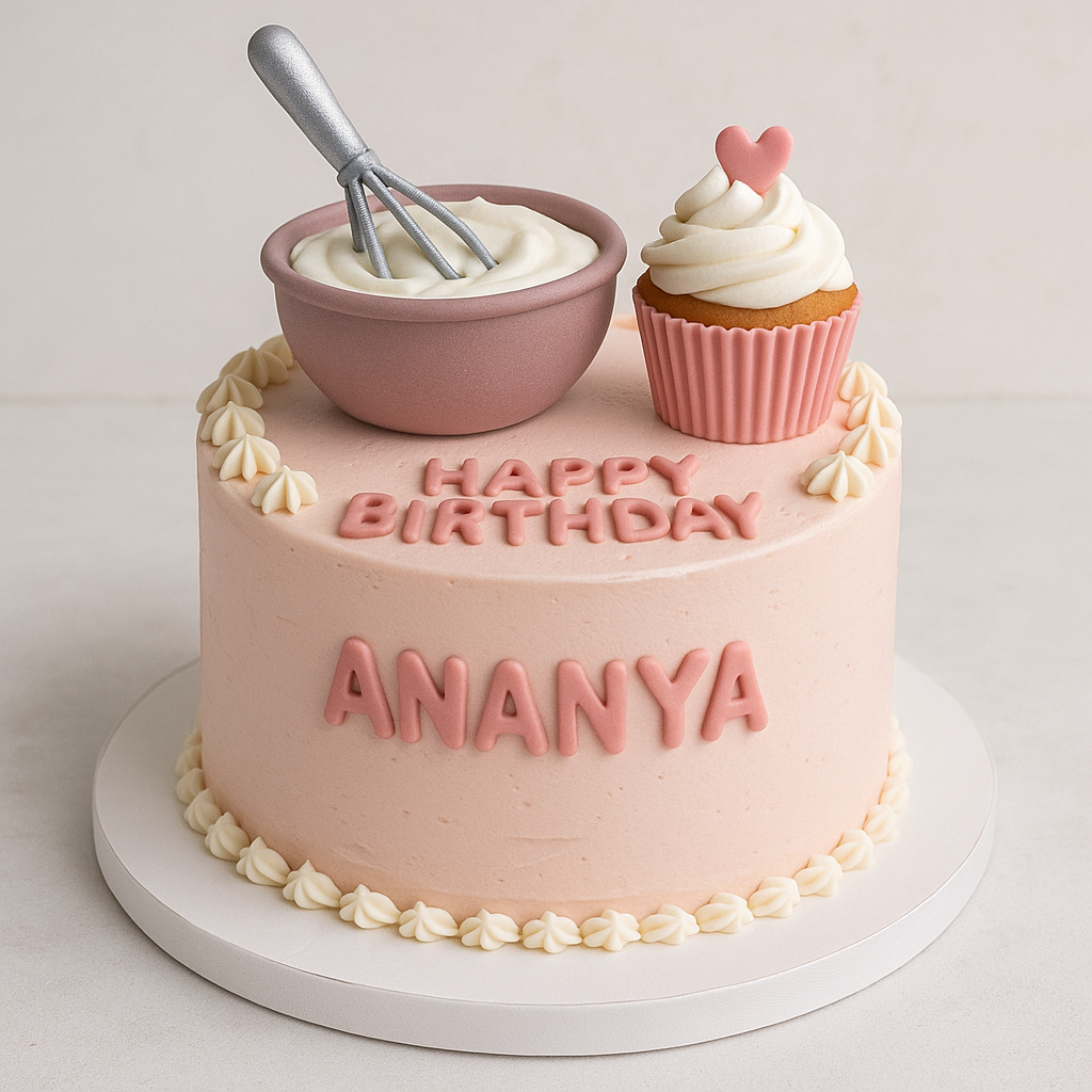 Baking Cupcake Fondant Cake