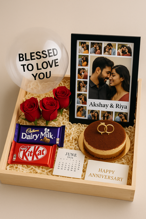 Blessed To Love You Tray Hamper