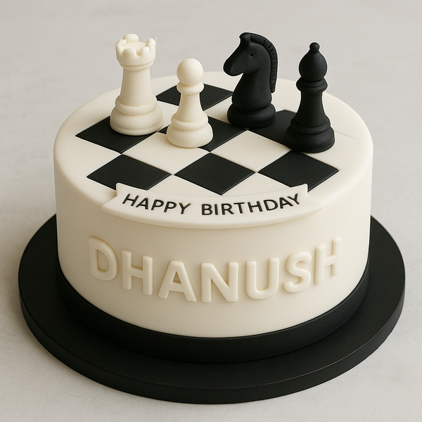 Chess Fondant Cake
