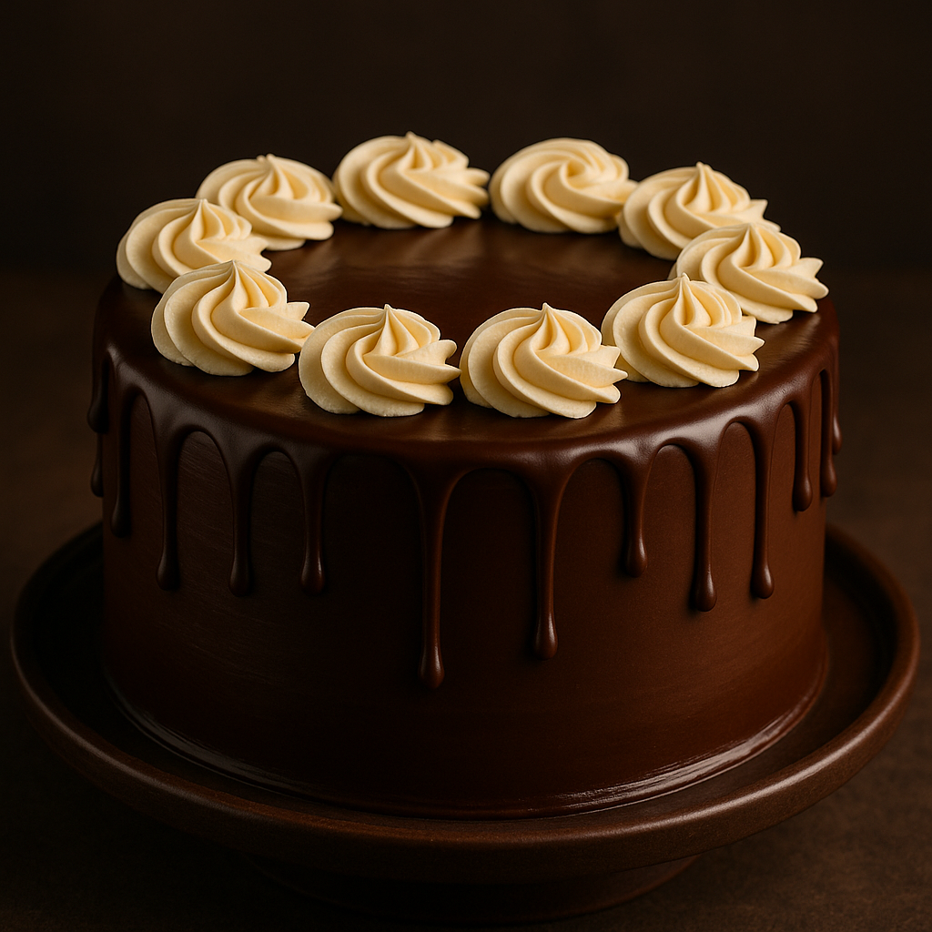 Chocolate Drip Buttercream Cake – Rich & Elegant Celebration