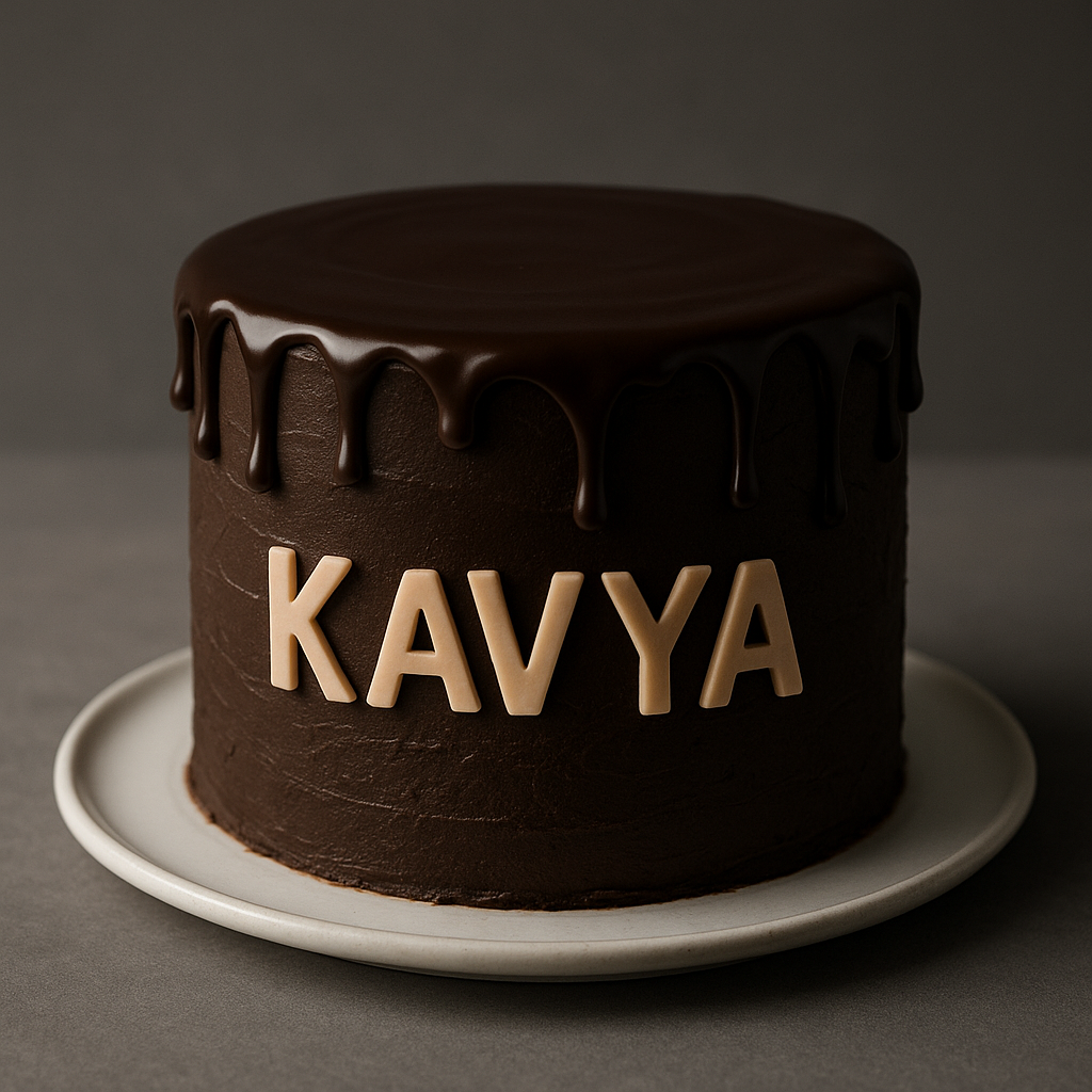 Chocolate Name Cake