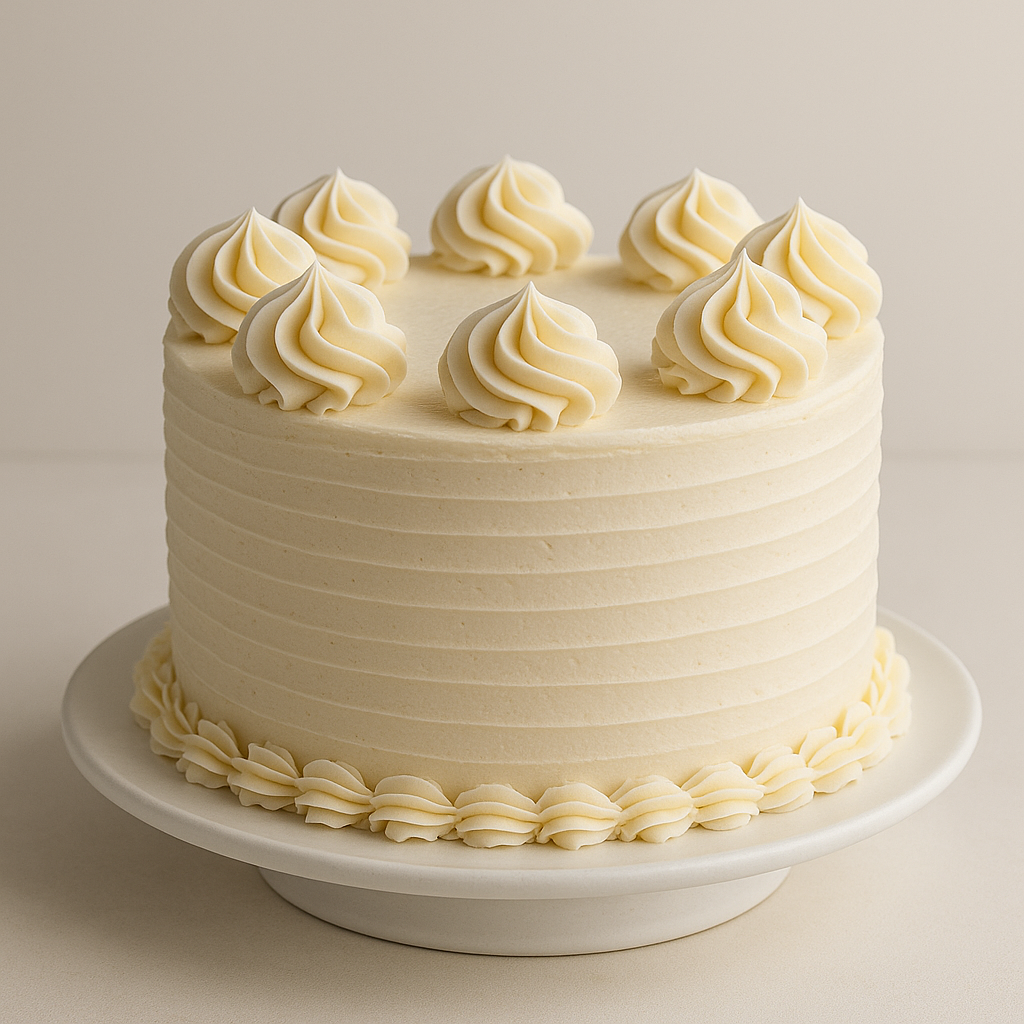 Classic Vanilla Buttercream Cake – Timeless Elegant Celebration
