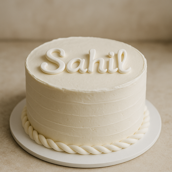 Custom Name Simple Cake