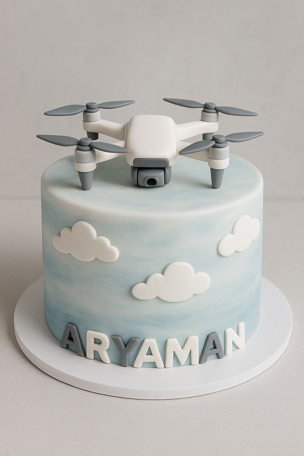 Drone Adventure Fondant Cake