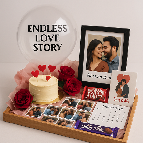 Endless Love Story Tray Hamper