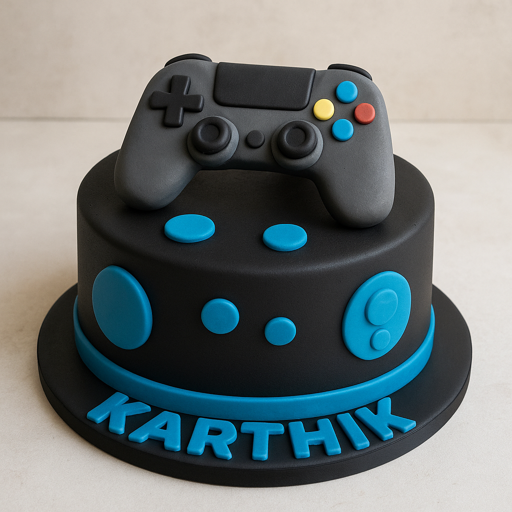 Gamer Fondant Controller Cake