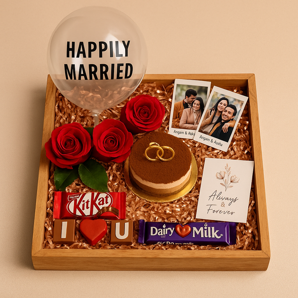 Happily Married Tray Hamper