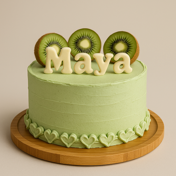 Kiwi Bliss Custom Name Cake