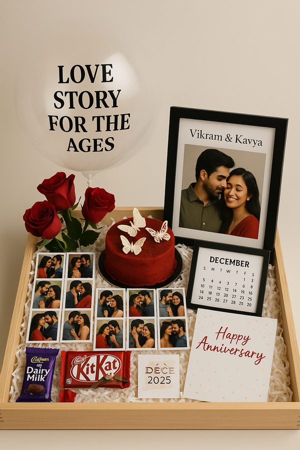 Love Story For The Ages Tray Hamper