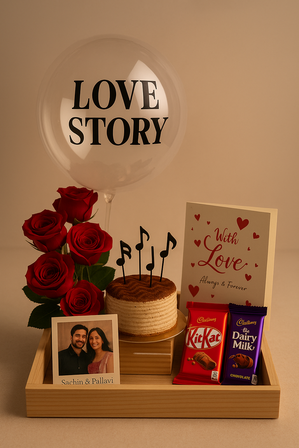 Love Story Tray Hamper