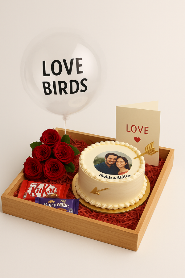 Love Birds Tray Hamper