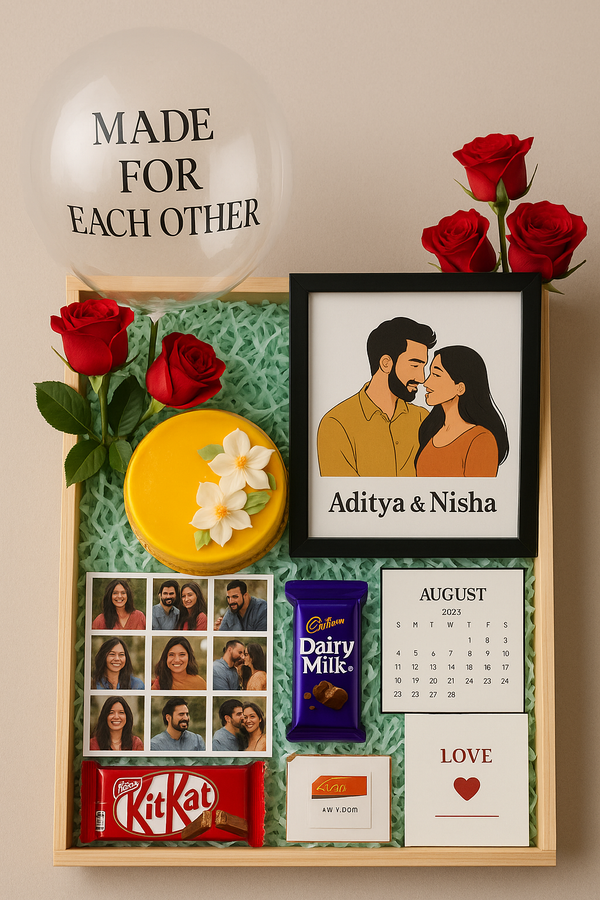 Made For Each Other Tray Hamper