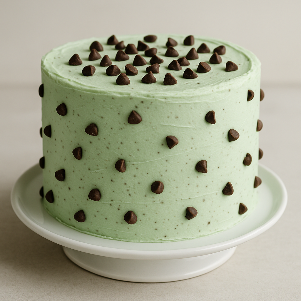 Mint Choco Chip Cake