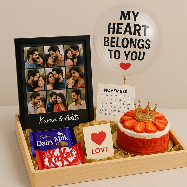 My Heart Belongs To You Tray Hamper