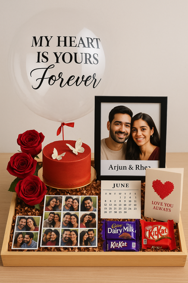 My Heart Is Yours Forever Tray Hamper