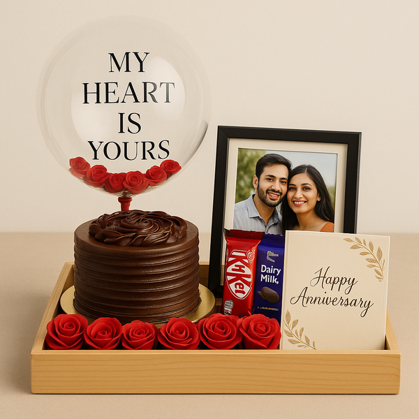 My Heart Is Yours Tray Hamper