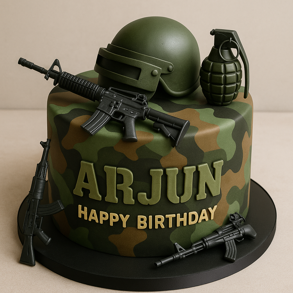 PUBG Battle Royale Fondant Cake