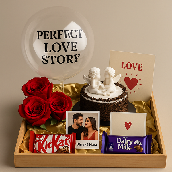 Perfect Love Story Tray Hamper