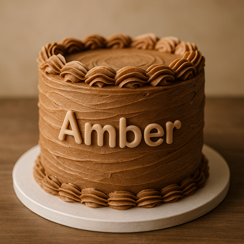 Personalized Chocolate Name Cake – Rich & Elegant Celebration