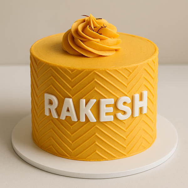Personalized Name Buttercream Cake