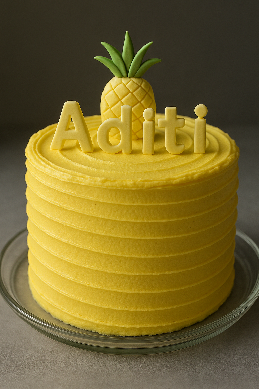Pineapple Name Cake