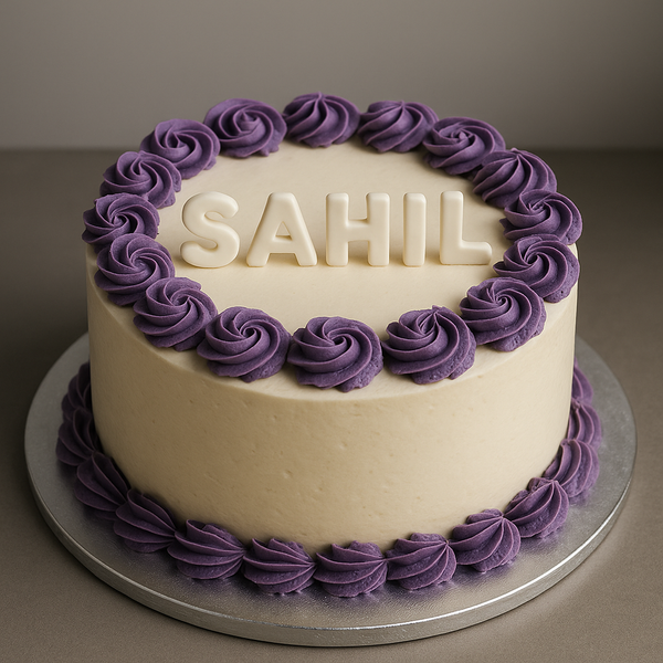 Purple Name Cake