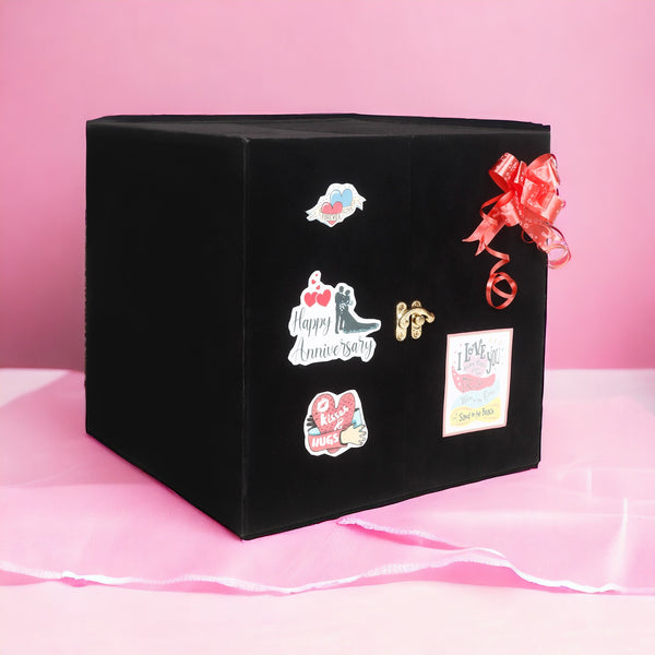 Wooden Love Box without Cake - Anniversary