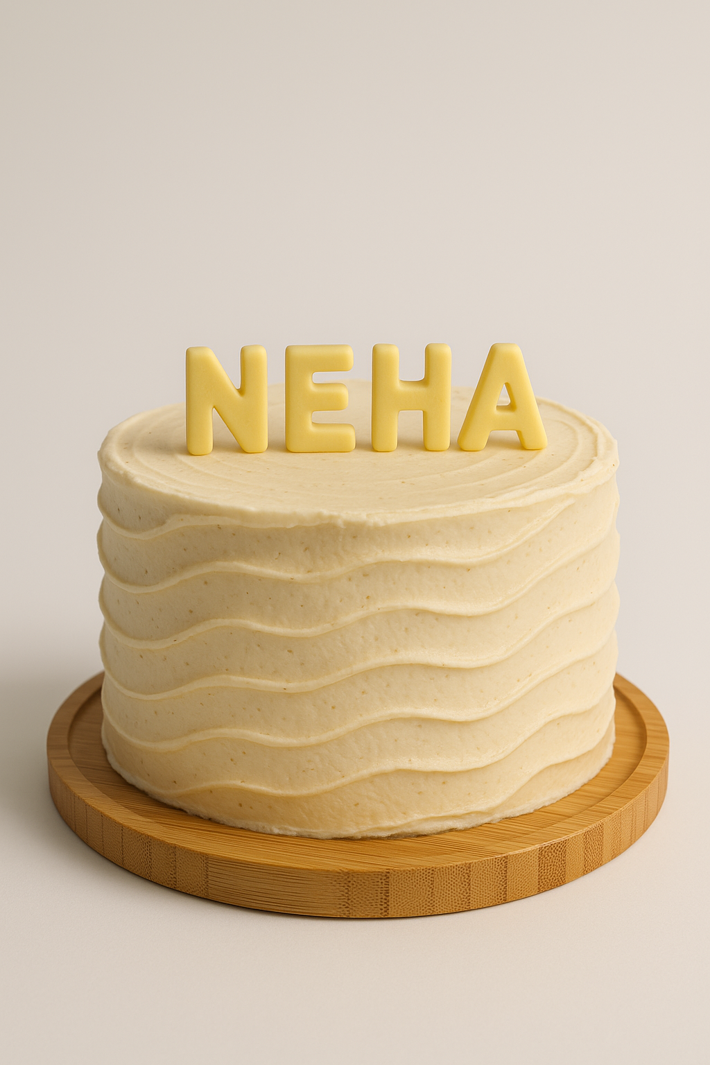 Wave Texture Name Cake