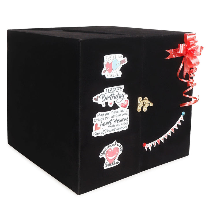 Wooden Love Box with Theme Cake - Birthday - Happyribbon